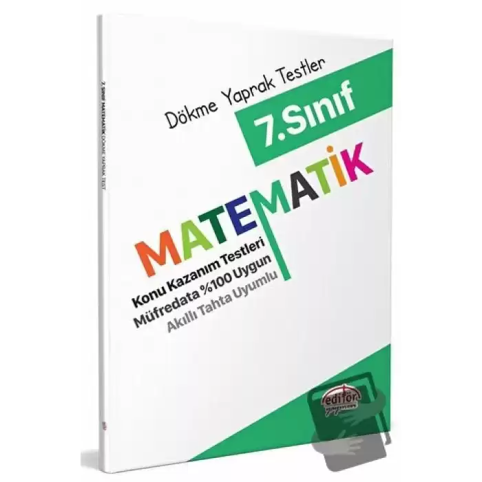 7. Sınıf Matematik Dökme Yaprak Testler