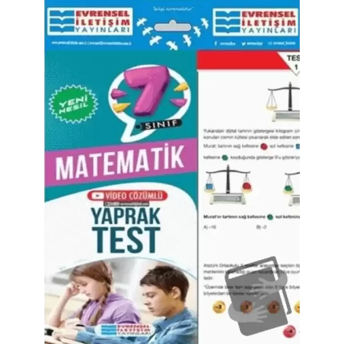 7. Sınıf Matematik Yeni Nesil Video Çözümlü Yaprak Test