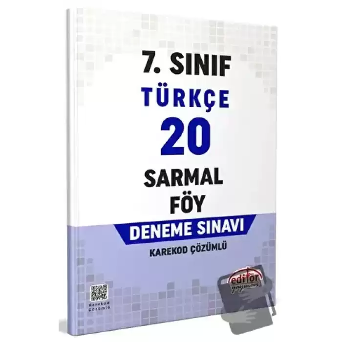 7. Sınıf Türkçe 20 Sarmal Föy Deneme Sınavı