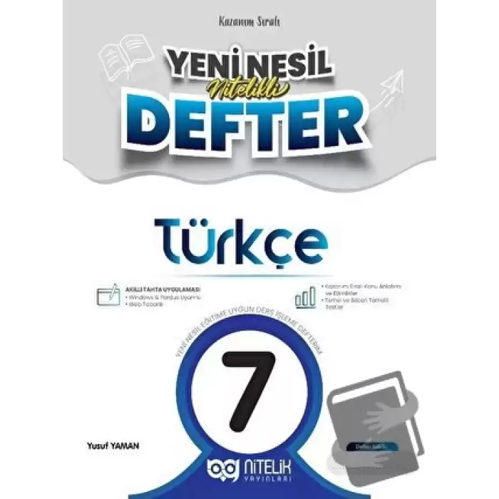 7. Sınıf Türkçe Yeni Nesil Nitelikli Defter