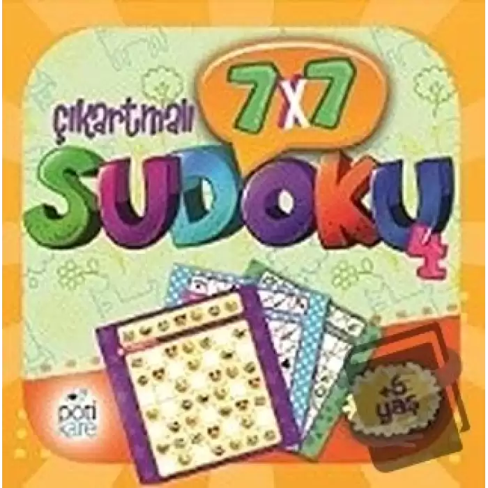 7x7 Çıkartmalı Sudoku - 4 (Çıkartmalı)