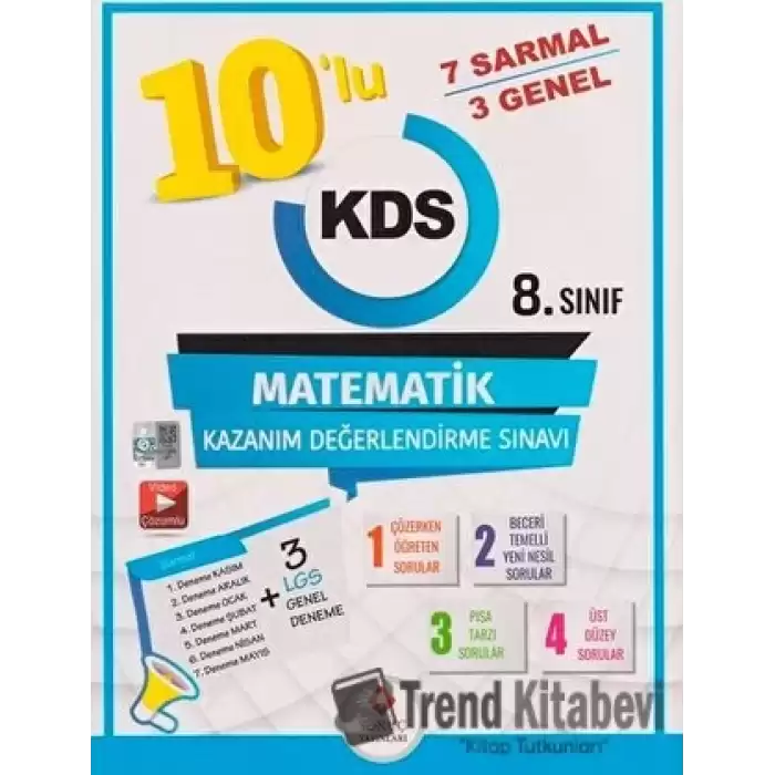 8. Sınıf 10lu Matematik Kazanım Değerlendirme Sınavı