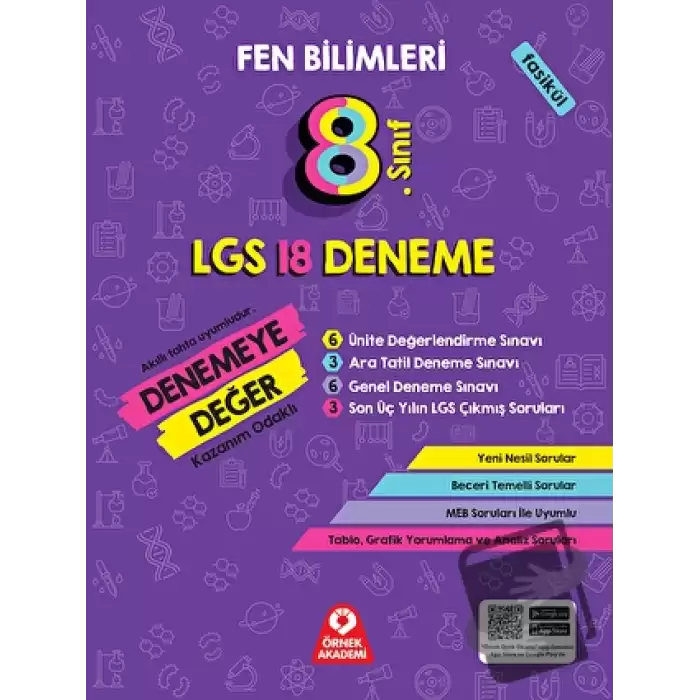 8. Sınıf Denemeye Değer Fen Bilimleri LGS 18 Deneme