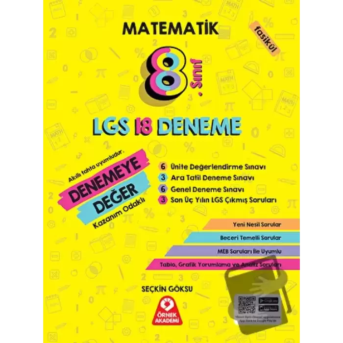 8. Sınıf Denemeye Değer Matematik LGS 18 Deneme