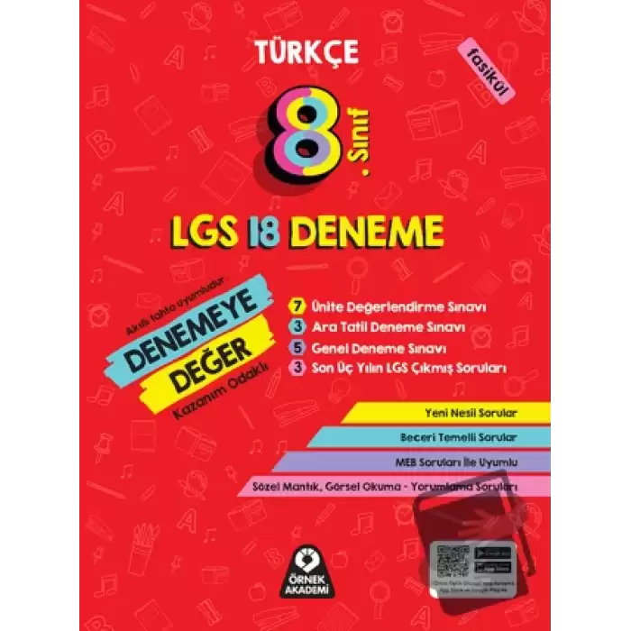 8. Sınıf Denemeye Değer Türkçe LGS 18 Deneme