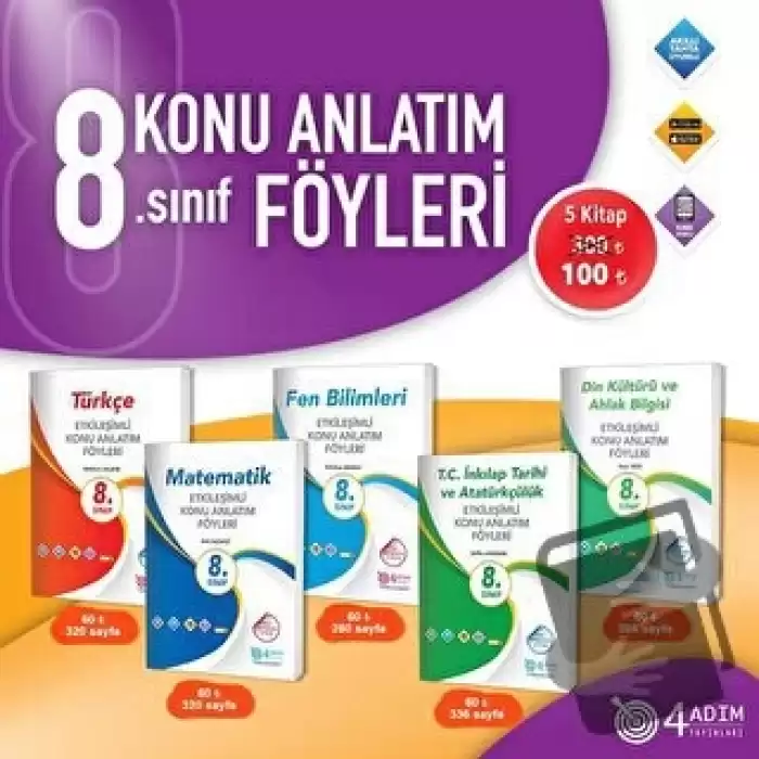 8. Sınıf Etkileşimli Konu Anlatım Föyleri Seti