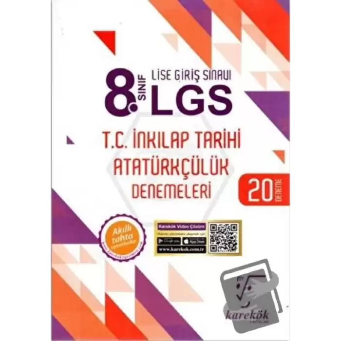 8. Sınıf LGS T.C.İnkılap Tarihi ve Atatürkçülük 20li Deneme Sınavı