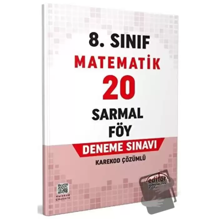 8. Sınıf Matematik 20 Sarmal Föy Deneme Sınavı