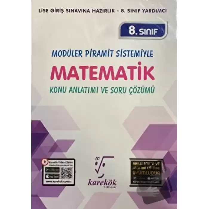 8. Sınıf Modüler Piramit Sistemiyle Matematik Konu Anlatımı ve Soru Çözümü