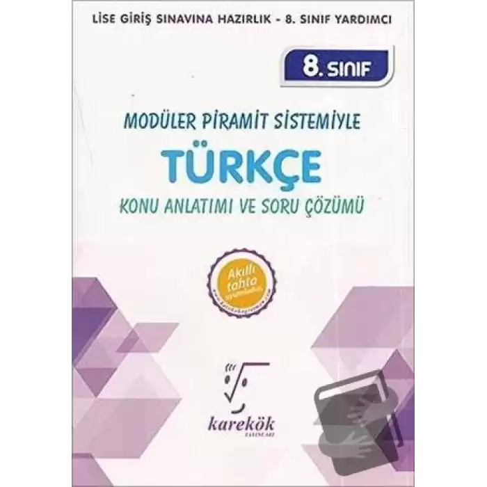 8. Sınıf Modüler Piramit Sistemiyle Türkçe Konu Anlatımı ve Soru Çözümü