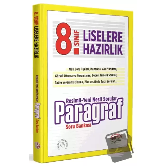 8. Sınıf Resimli Yeni Nesil Sorularla Paragraf Soru Bankası