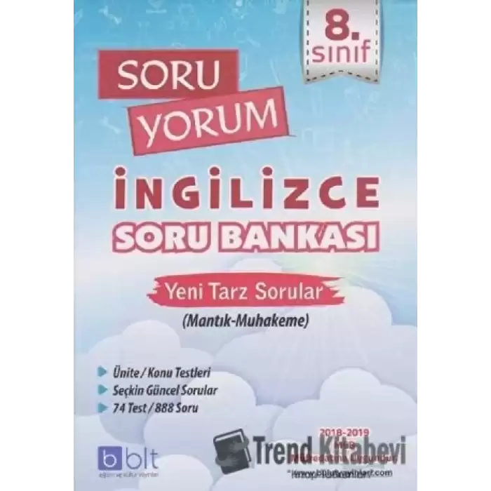 8. Sınıf Soru Yorum İngilizce Soru Bankası