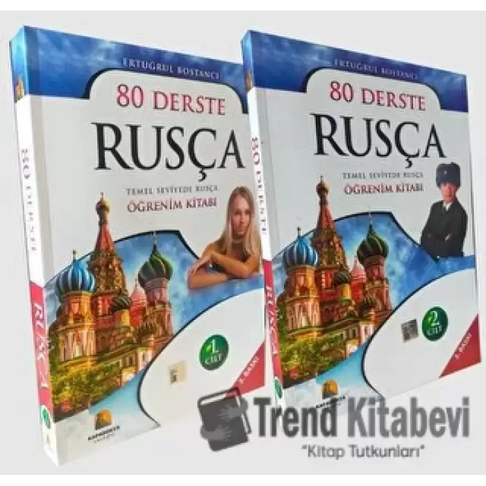 80 Derste Rusça Temel Seviyede Öğrenim Kitabı 2 Cilt