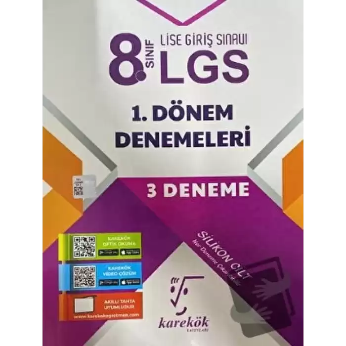 8.Sınıf LGS 1.Dönem Denemeleri 3 Deneme