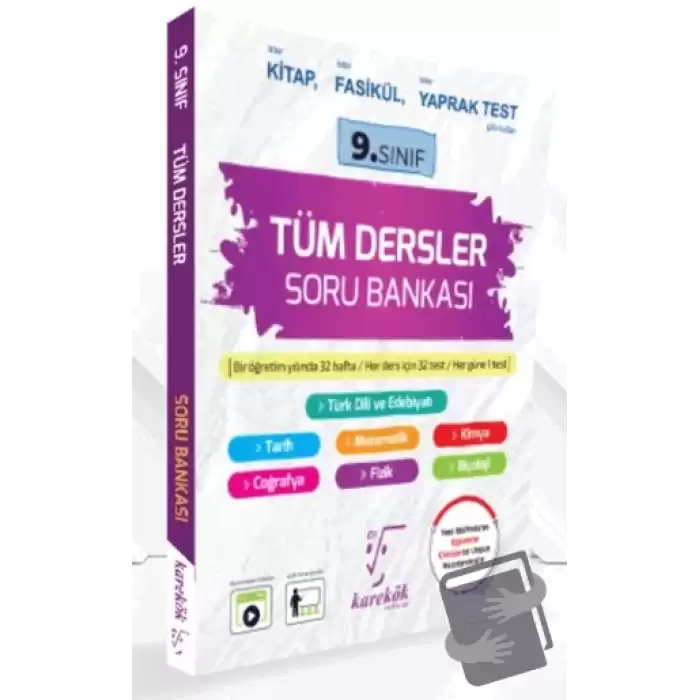 9. Sınıf Tüm Dersler Soru Bankası