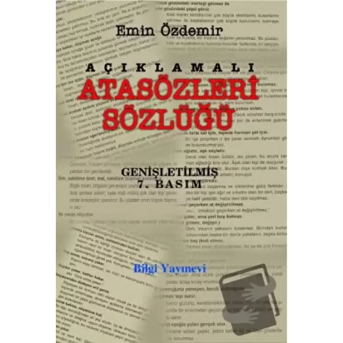 Açıklamalı Atasözleri Sözlüğü