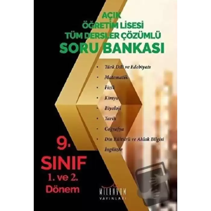 Açıköğretim Lisesi 9. Sınıf Tüm Dersler Çözümlü Soru Bankası