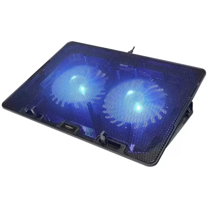 Addison Ad-S1 Waft Mavi Led Işıklı 2 Fanlı 2 Usb Dc 5V 125-125-20Mm Notebook Soğutucu Stand