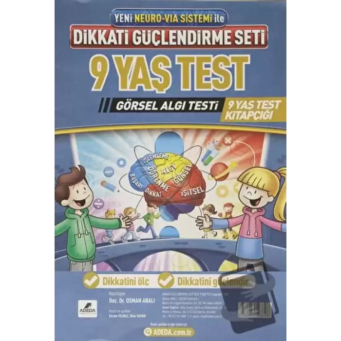 Adeda DGS Dikkati Güçlendirme Seti 9 Yaş Test Görsel Algı Testi