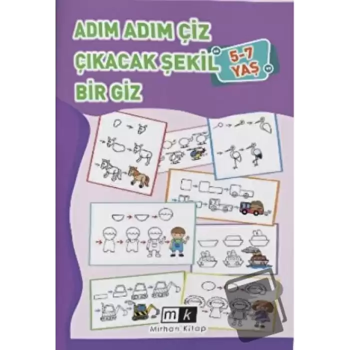 Adım Adım Çiz Çıkacak Şekil Bir Giz 5-7 Yaş