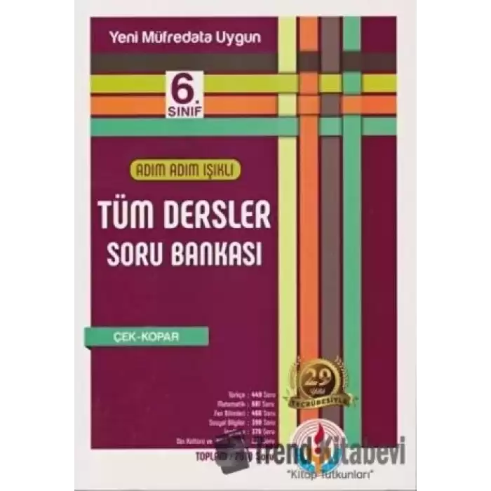 Adım Adım Işıklı 6. Sınıf Tüm Dersler Soru Bankası