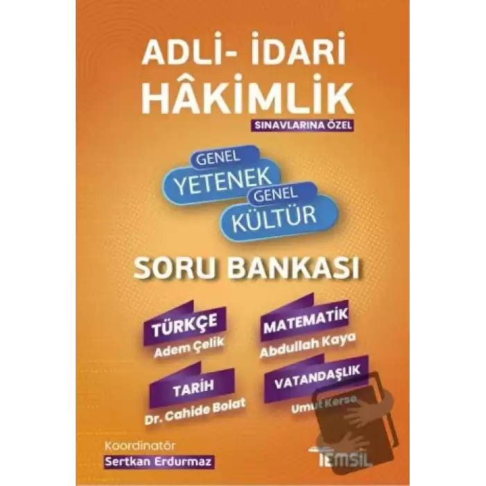 Adli- İdari Hakimlik Genel Yetenek - Genel Kültür Soru Bankası