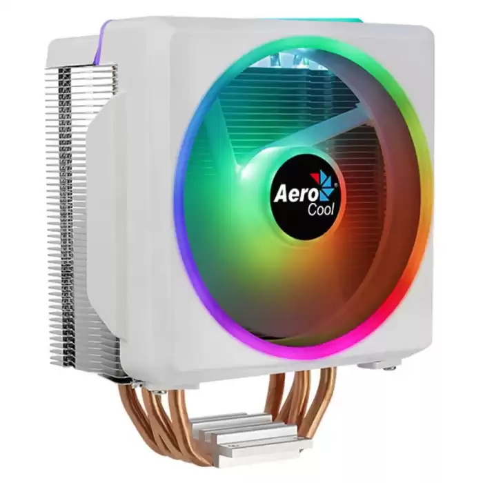 Aerocool Ae-Cc-Cyln4F-W Cylon 4F Beyaz 12Cm Argb Şeffaf Fan İşlemci Soğutucu