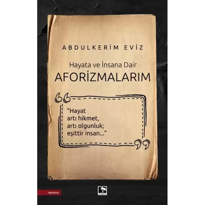 Aforizmalarım