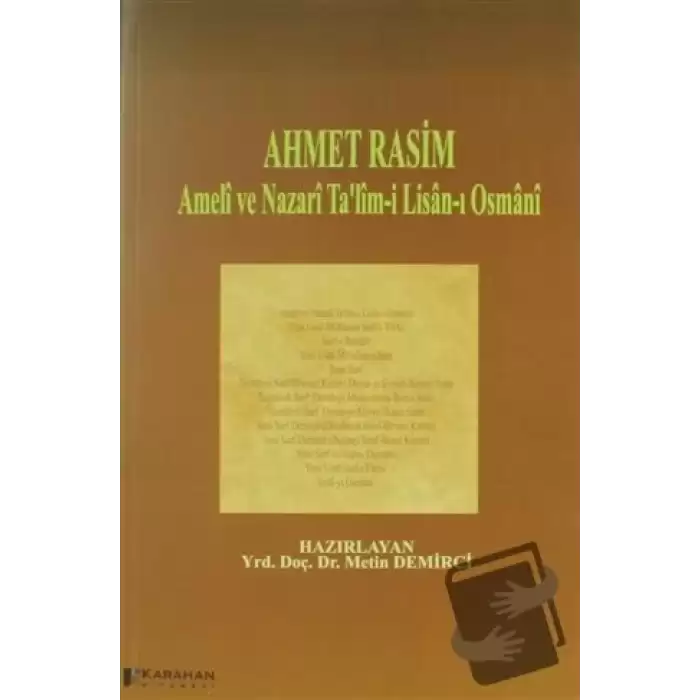 Ahmet Rasim - Ameli ve Nazari Talim-i Lisan-ı Osmani