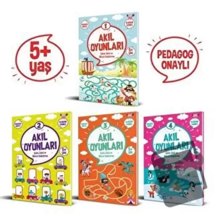 Akıl Oyunları Serisi (5+ Yaş) (4 Kitap Takım)