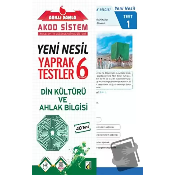 Akıllı Damla Din Kültürü Ve Ahlak Bilgisi Yeni Nesil Yaprak Testler - 6. Sınıf