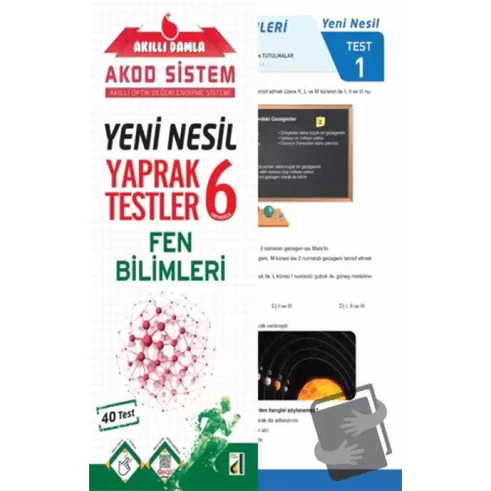 Akıllı Damla Fen Bilimleri Yeni Nesil Yaprak Testler - 6. Sınıf