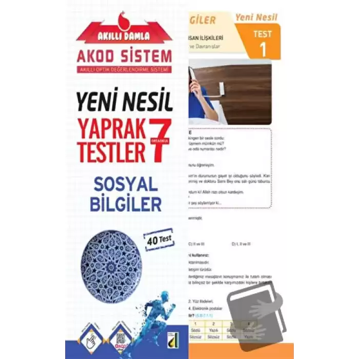 Akıllı Damla Sosyal Bilgiler Yeni Nesil Yaprak Testler - 7. Sınıf