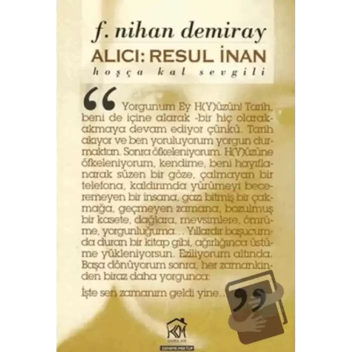 Alıcı: Resul İnan (Hoşça Kal Sevgili)