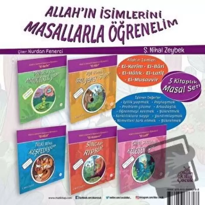 Allahın İsimlerini Masallarla Öğrenelim Seti (5 Kitap Takım)