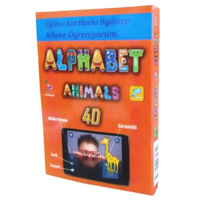 Alphabet Animals 4D - Eğitici Kartlarla İngilizce Alfabe Öğreniyorum