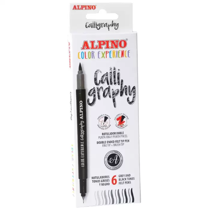 Alpino Calıgraphy Set 6 Lı-Çift Yönlü Ar-001040