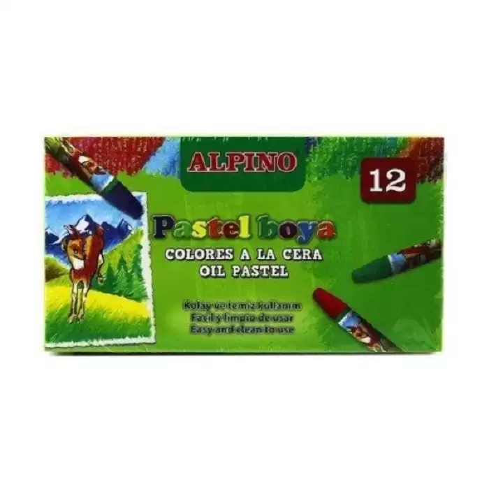 Alpino Pastel Boya Karton Kutu Köşeli 12 Renk Dc008299