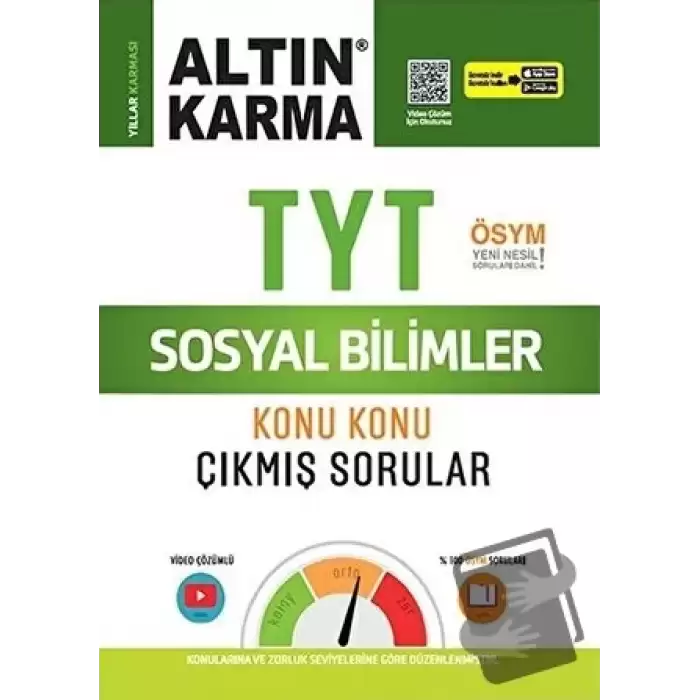 Altın Karma TYT Sosyal Bilimler Konu Konu Çıkmış Sorular