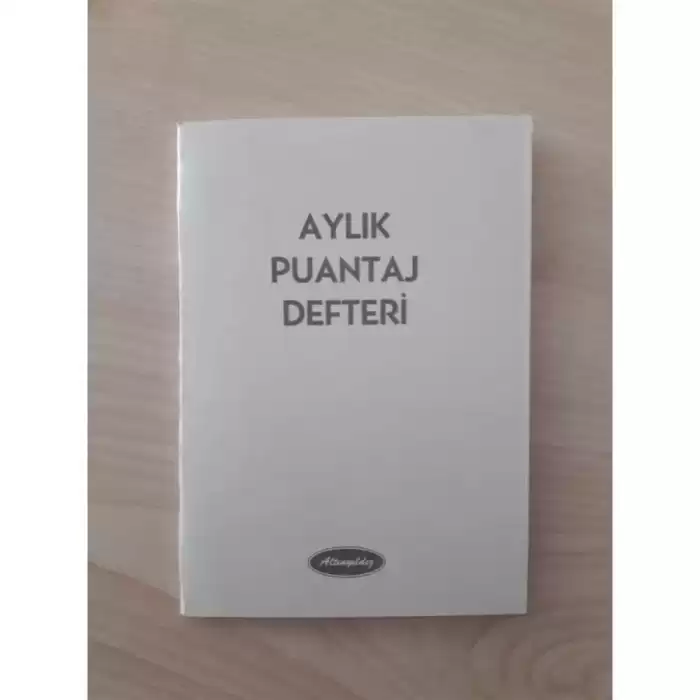 Altınyıldız Aylık Puantaj Defteri Büyük - 12li Paket