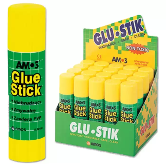 Amos Stıck Yapıstırıcı Beyaz 22 Gr Gsw8 - 20li Paket