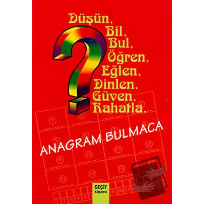 Anagram Bulmaca