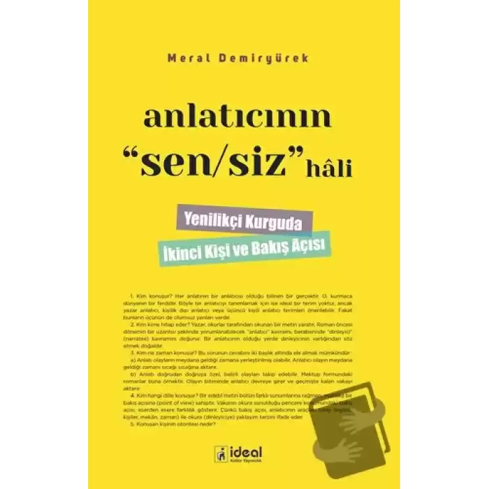 Anlatıcının Sen/Siz Hali