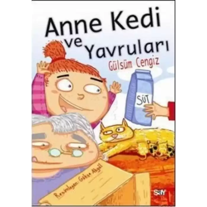 Anne Kedi ve Yavruları  (Renkli Resimli Büyük Boy)