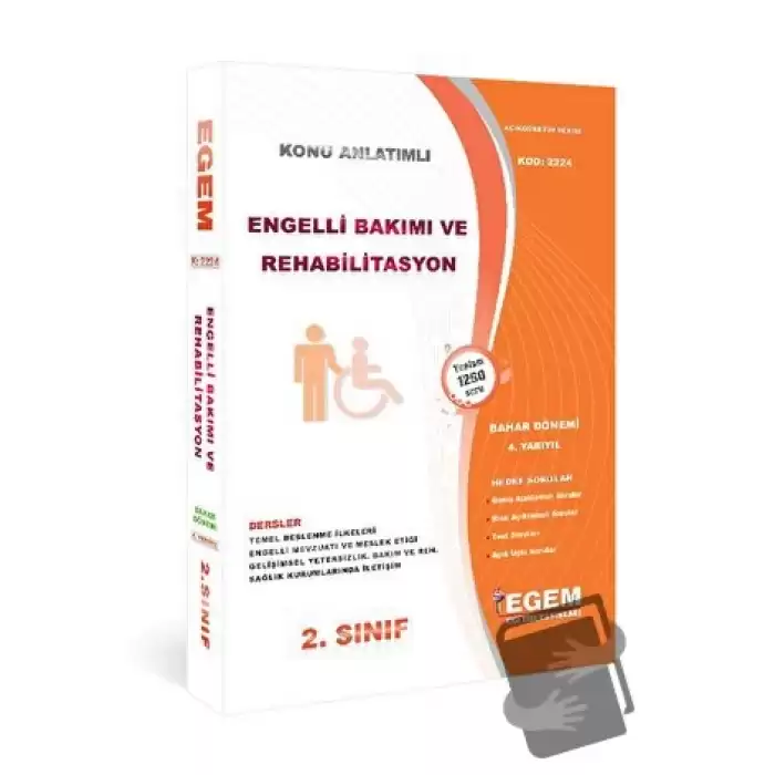 AÖF 2. Sınıf 4. Yarıyıl Engelli Bakım ve Rehabilitasyon Kod 2224