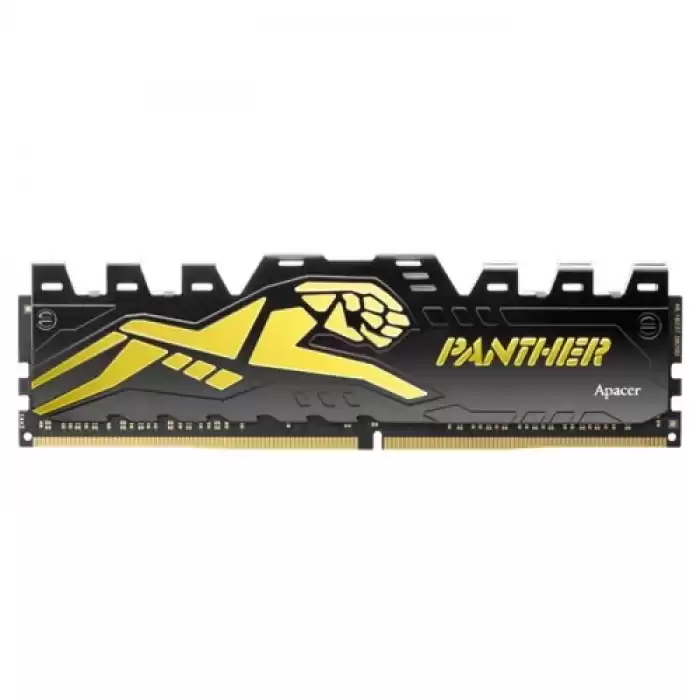 Apacer Panther Ah4U08G32C28Y7Gaa-1 8Gb (1X8Gb) Ddr4 3200Mhz Cl16 Black-Gold Gaming Ram