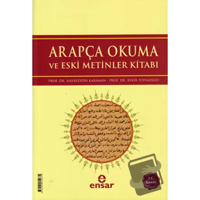 Arapça Okuma ve Eski Metinler Kitabı