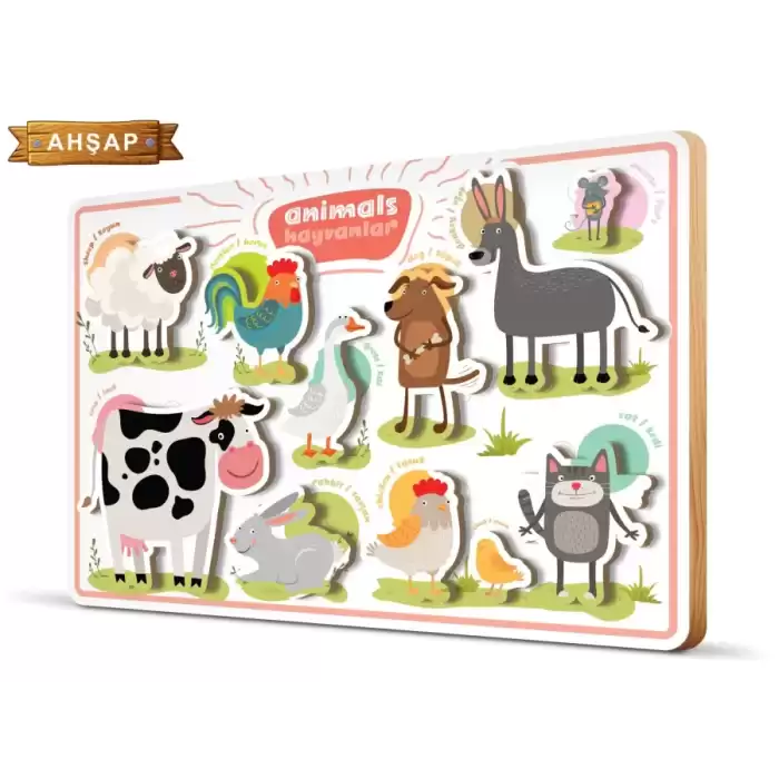 Art Puzzle Ahşap Frame Hayvanlar 5861