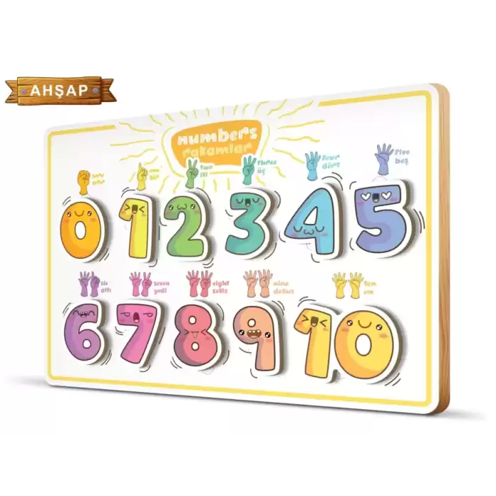 Art Puzzle Ahşap Frame Rakamlar 5878