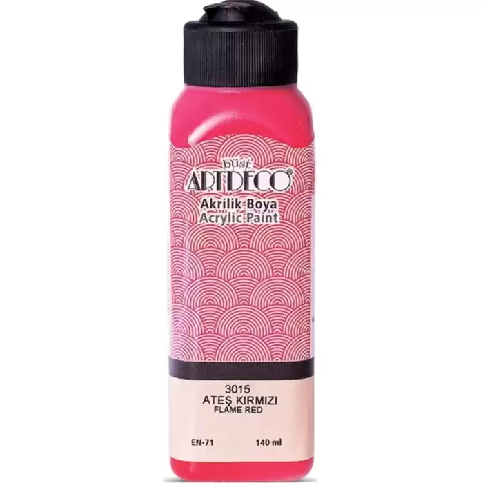 Artdeco Akrilik Boya 140 Ml Ateş Kırmızı 070R-3015